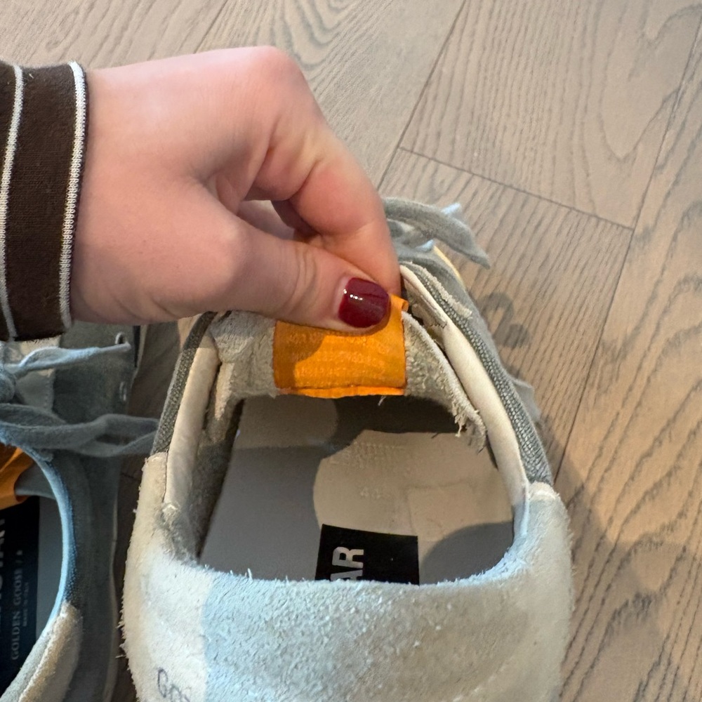 Golden Goose Gray and Black Star Sneakers - Picture 7 of 7
